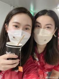 陈若琳晒郭晶晶做的手工奶茶 直言“幸福的冒泡嗷”