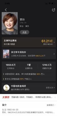 《寒冬》票房达4.85亿 助力贾玲电影票房破60亿